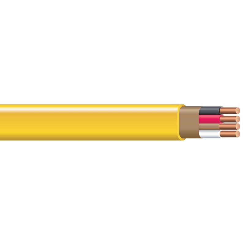 Woods Southwire Romex Brand Simpull Solid Indoor 12/3 W/G NMB Cable - 25ft Coil - Image 1